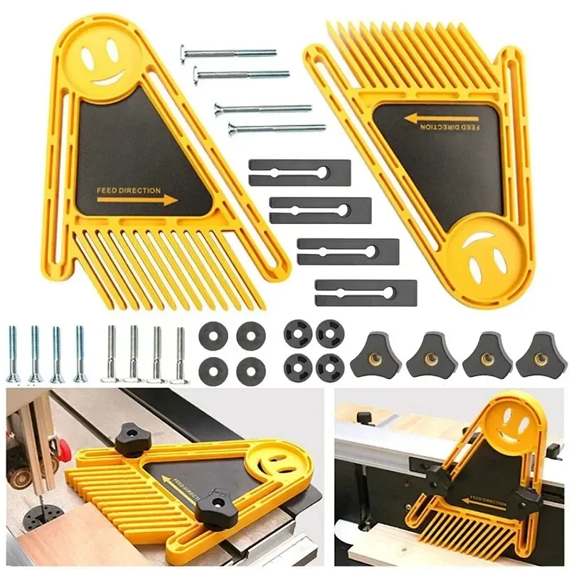 

Настольная пила Feather Loc Board, многоцелевой фрезерный стол, локатор перьевых досок для торцовочного калибра, циркулярная ленточная пила, обрезной станок