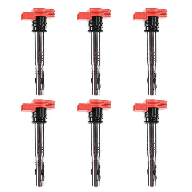 

06E905115E 6Pcs Ignition Coil High Voltage Kit for Audi A6 A8 Quattro Q7 R8 S5 VW Touareg UF-529