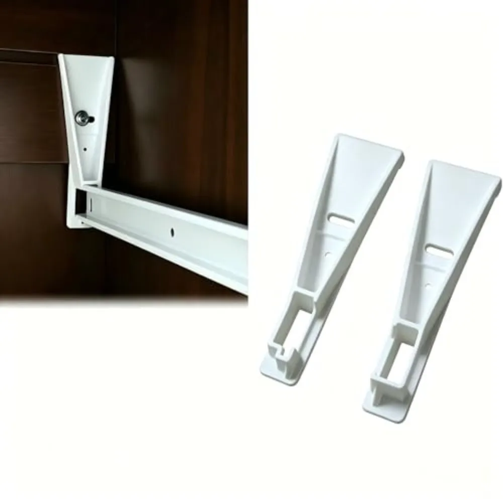 Rear Mounting Drawer Slide Bracket Rectangular Rail Smooth Operation Drawer Support Bracket Easy Installation