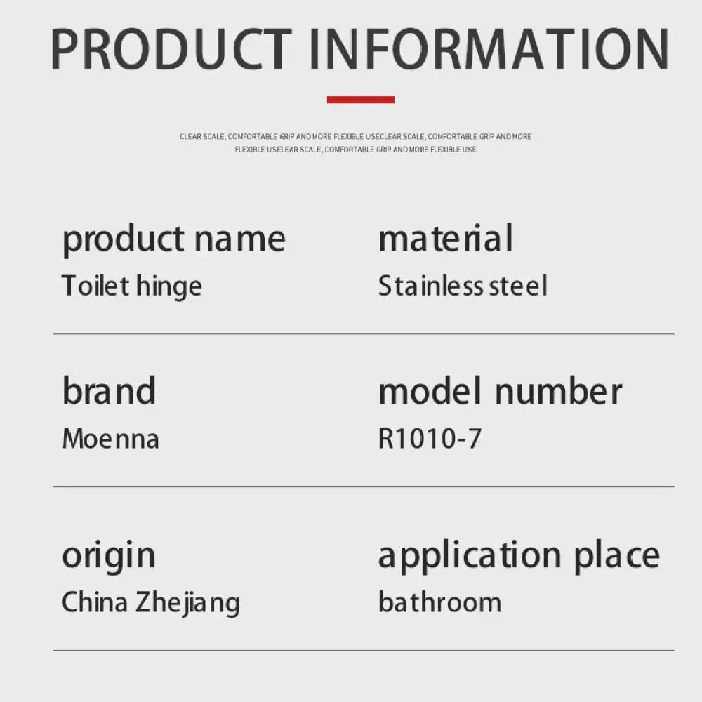 Stainless Steel Bathroom Toilet Seat Hinges Heavy Duty Repair Parts Fixing Hardware For Commode Lid Replacement Accessories