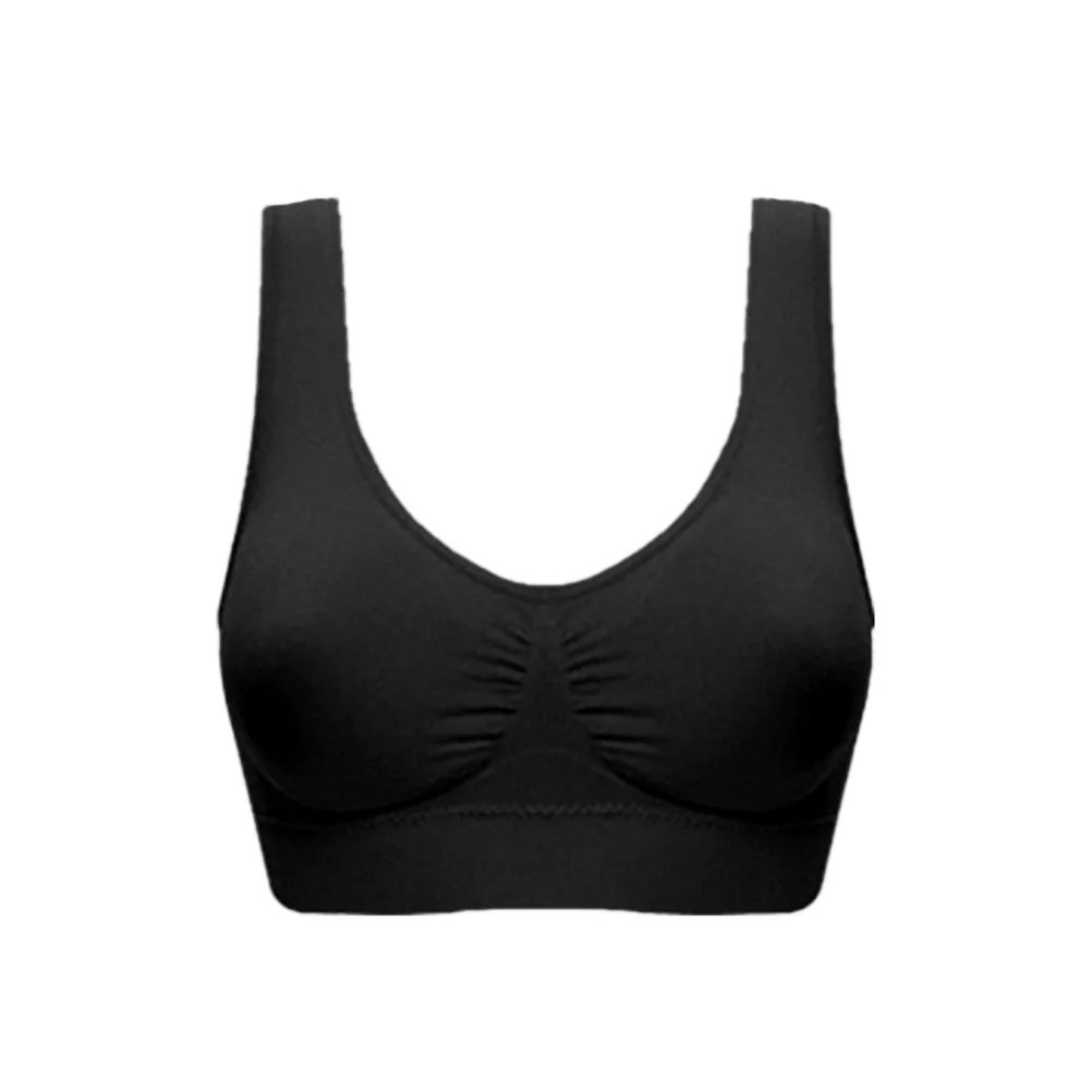 

3Pcs Seamless Women Sports Bras Lightweight Wireless Yoga Fitness Bra Medium High Impact Outdoor Running Gym Support Vest Size S