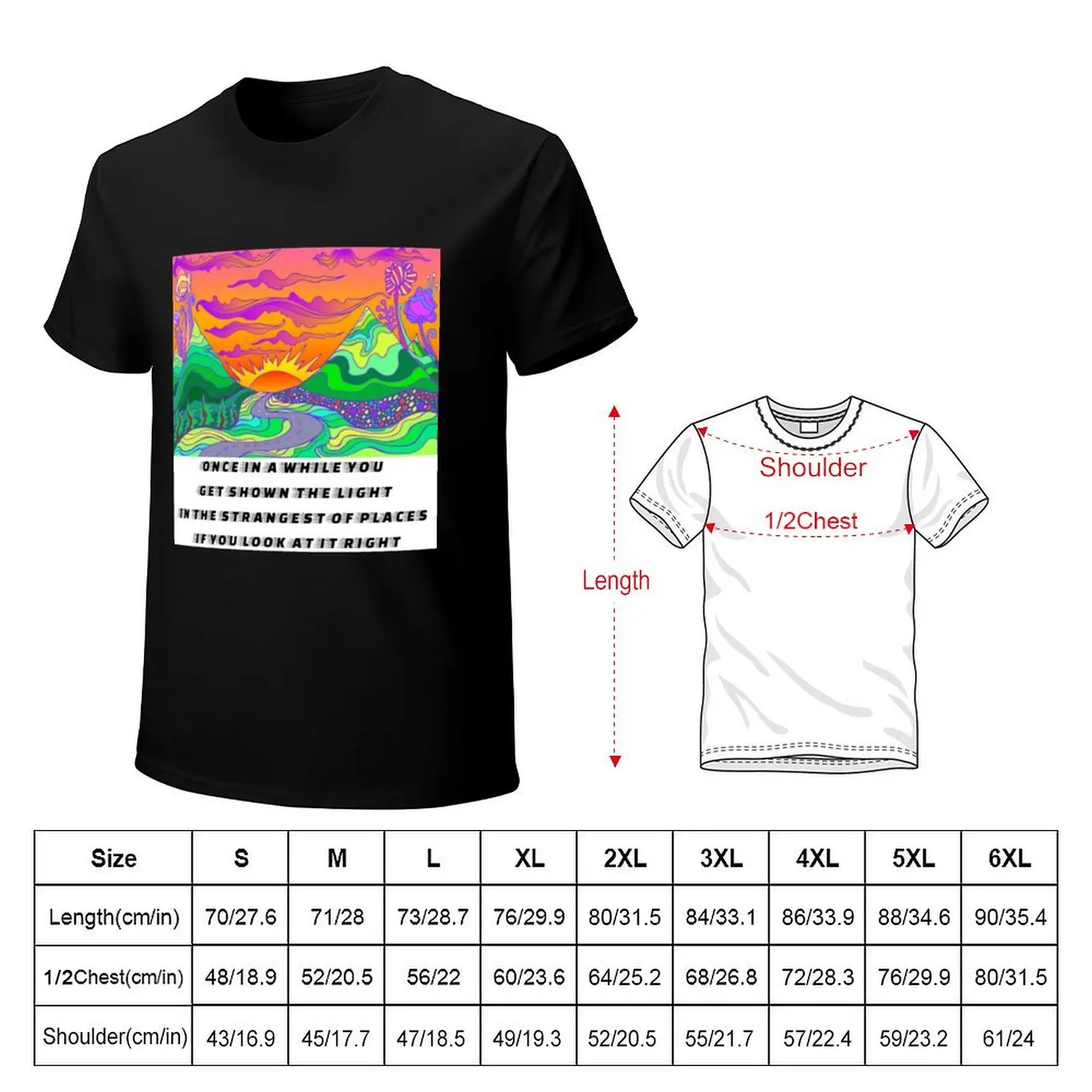 Once in a while you get shown the light T-Shirt Basic Short Sleeve T-Shirt for Men