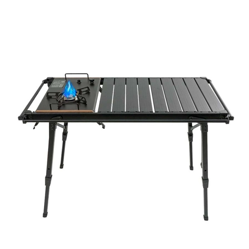 

Camping IGT Table Outdoor Aluminum Alloy Table IGT Tabletop Stove Portable Folding Picnic Cooking Table New