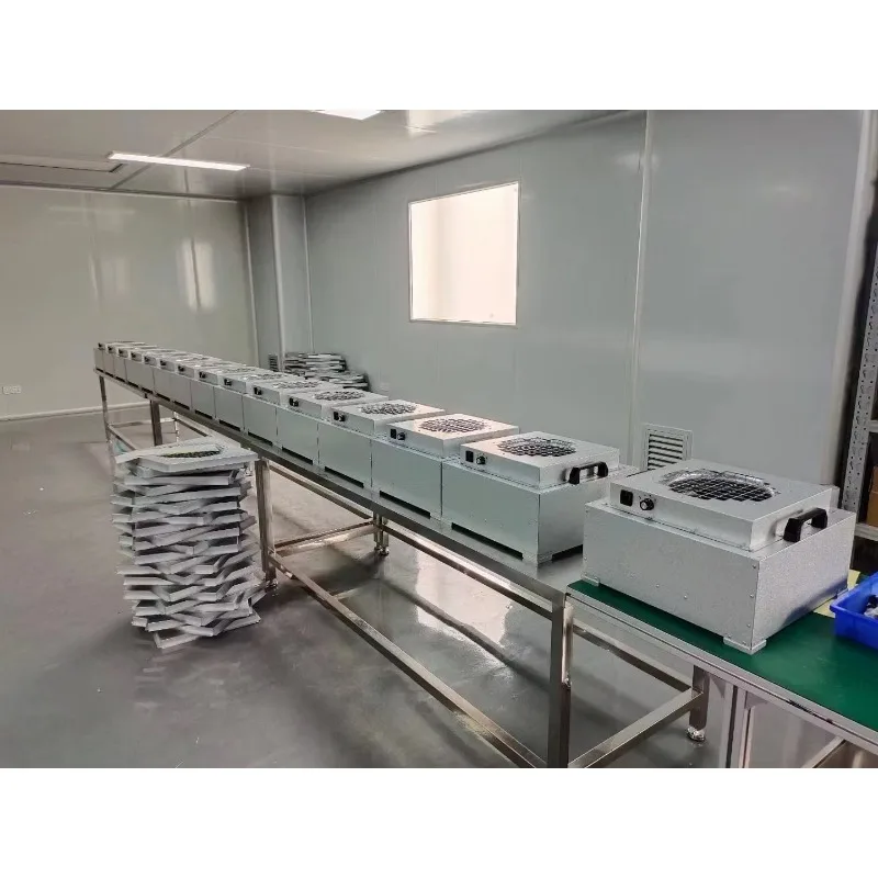 غطاء تدفق منظف بطول 2 قدم 2 × 2 للمختبر، منقي الهواء