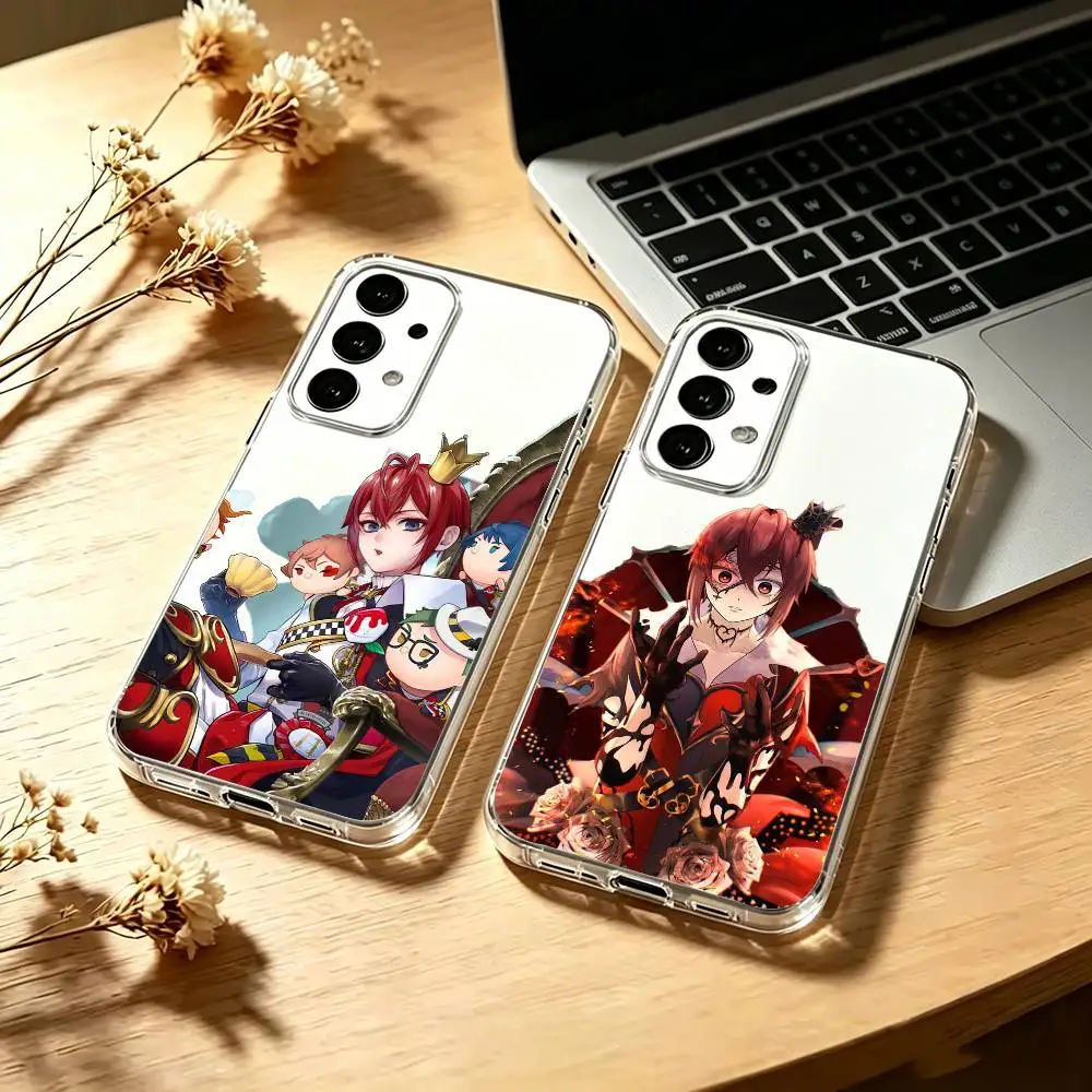 T-Twisted-W-Wonderland-Heartslabyul Phone Case Transparent Silicone Soft For Samsung S25,S24,S21,S22,S23,S30,Ultra,S20,Plus,Fe