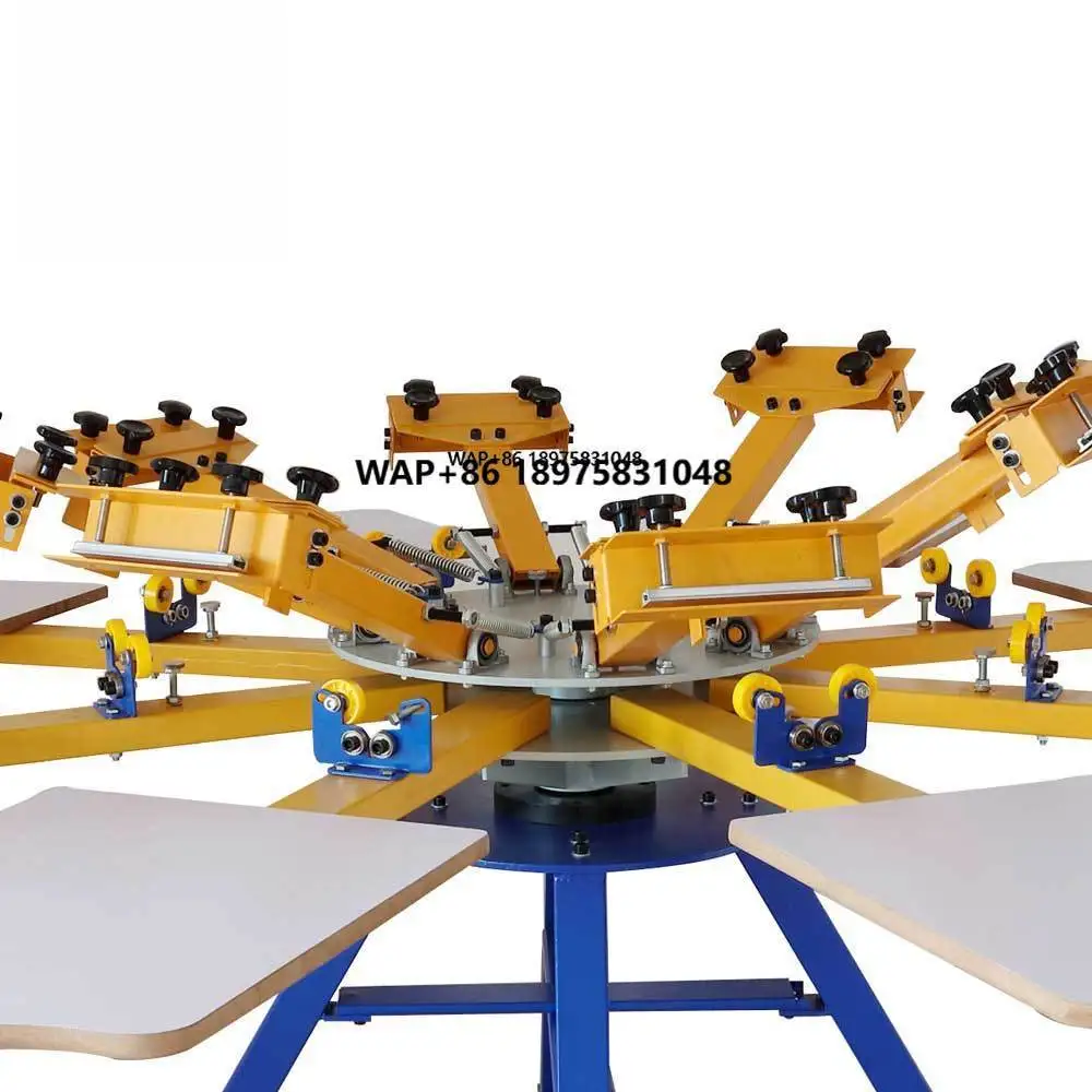 

Manual DIY Full Set 8 Color 8 Station T-shirt Silk Screen Printing Machine Kit