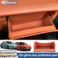 LINNUNU Front passenger glove box Leather protective pad cover for CHANGAN DEEPAL S07 S07 SL03 accessories Interior
