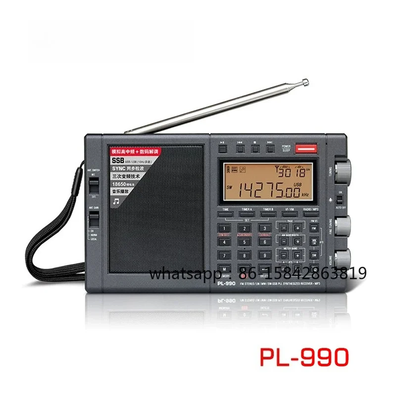 PL-990 Portable FM, MW Shortwave, SSB Radio, Music Player, Bluetooth Speaker