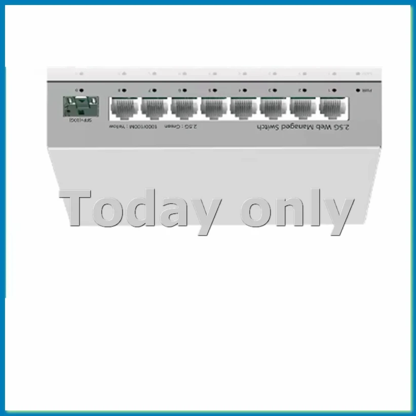2.5GbE Smart Managed Switch 8 Port 2500M Network 10G SFP+ Slot Web Managed Link Aggregation Homelab Setup Switch EU PLUG-VVNB