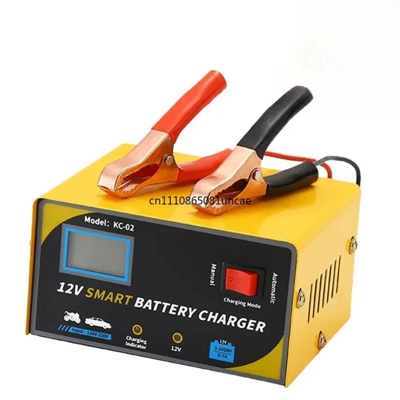 12V smart charger motorcycle battery charger pure copper car battery charger
