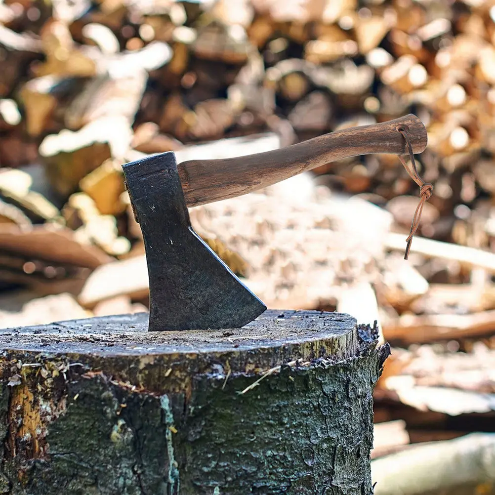 2Pcs Hardwood Axe Handle Replacement for Hatchet Wood Axe Repair DIY Renovation Firewood Splitting Gardening Hiking Hunting