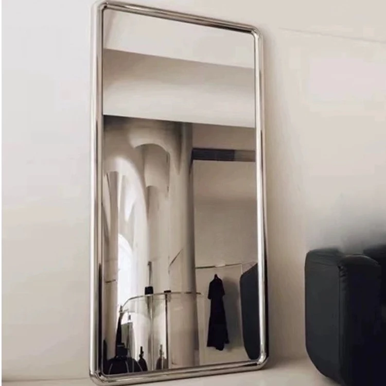 Full-body full-length mirror, household vertical floor mirror, wabi-sabi mirror