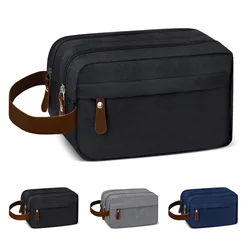 Men'S Toiletries Bag, Waterproof Travel Bag With Handle For Toiletries, Shaving Bag For Business Travel Toiletries Accessories