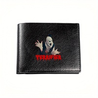 Terrifier Art Clown Horror Movie Mens Wallet: Business Mens Casual Elegant Simple Practical Quality Wallet Stylish Printing Grap