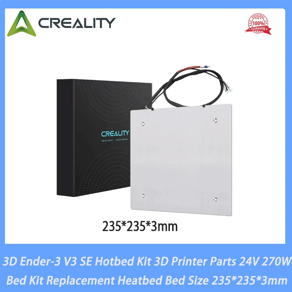 

CREALITY 3D Ender-3 V3 SE Hotbed Kit 3D Printer Parts 24V 270W Hotbed Bed Kit Replacement Heatbed Bed Size 235*235*3mm