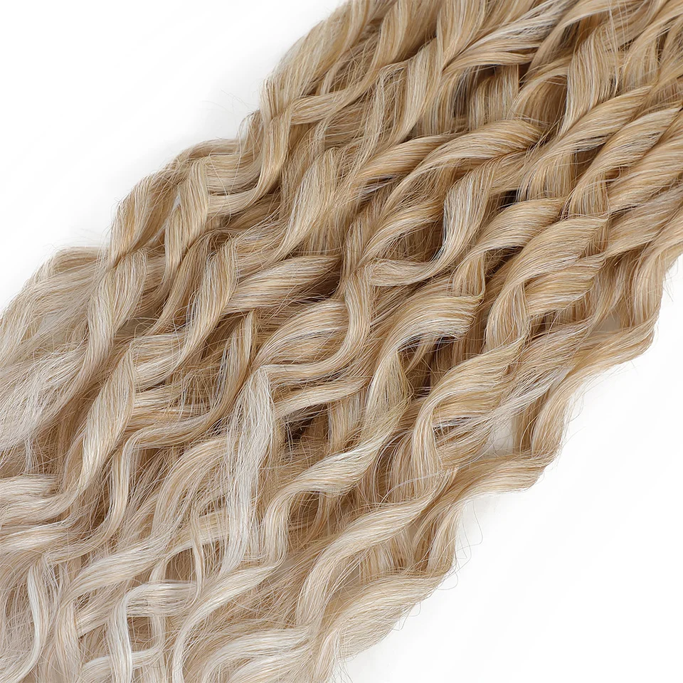 Jessica Hair Deep Wavy Twist Synthetisches Häkelhaar Lockiges Haar Häkelzöpfe Hochtemperaturfaser Flechten Haarverlängerungen – Detail 15