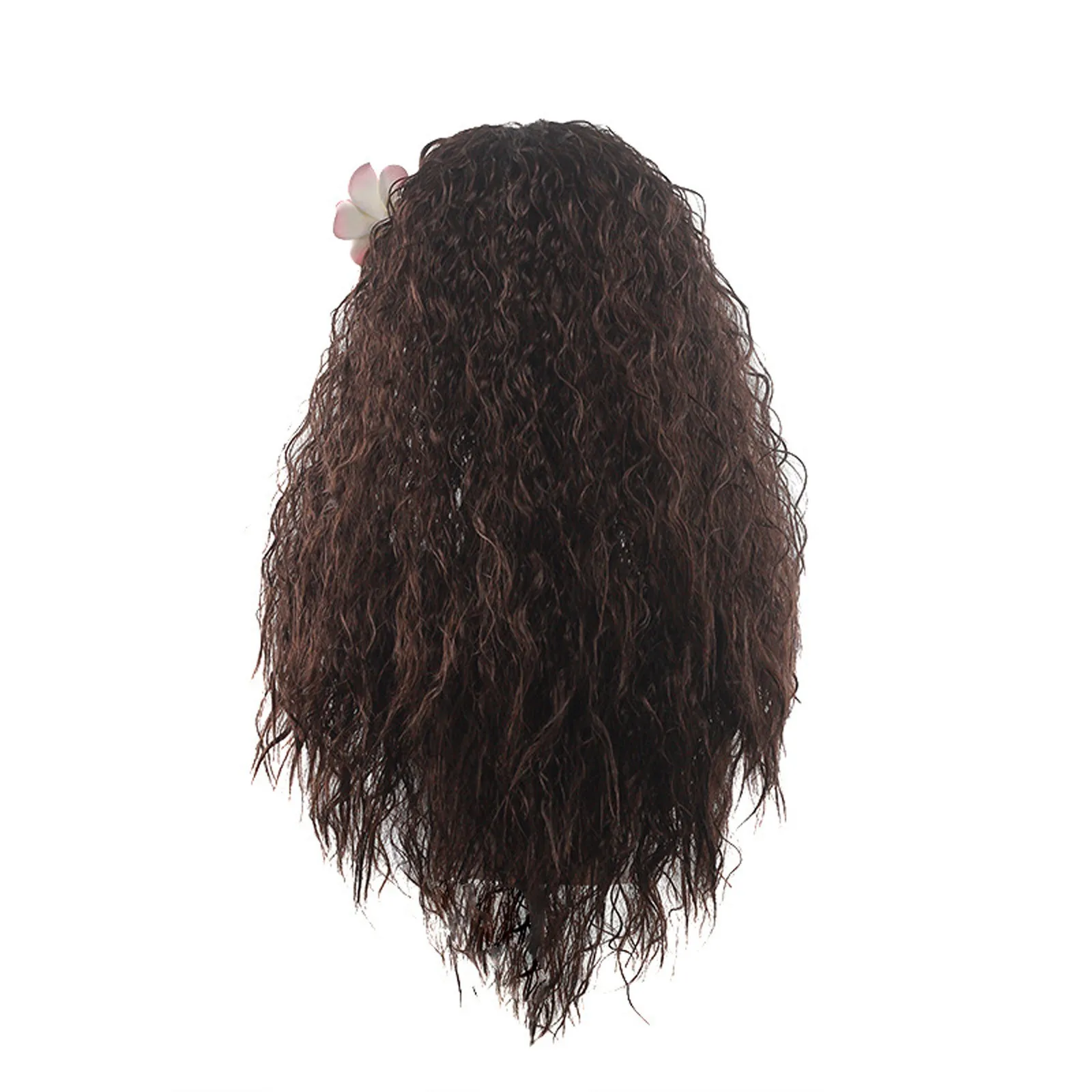 Parrucca cosplay anime nera lunga riccia Parrucca da principessa Costume cosplay anime Capelli Fibra sintetica resistente al calore Parrucca morbida e traspirante