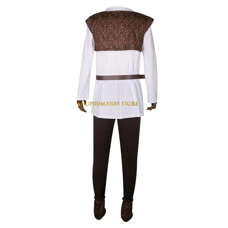Shrek Cosplay Costume Mens Costume Shirt Vest Pants Full Set Halloween Outfit