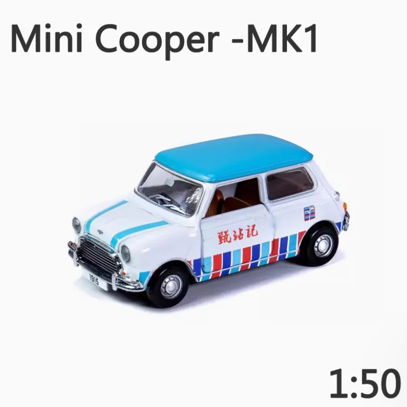صغير دييكاست 1/50 مقياس ميني كوبر MK1 سبيكة محاكاة نموذج سيارة مجموعة ثابتة زينت هدايا العيد اللعب هدية تذكارية #2