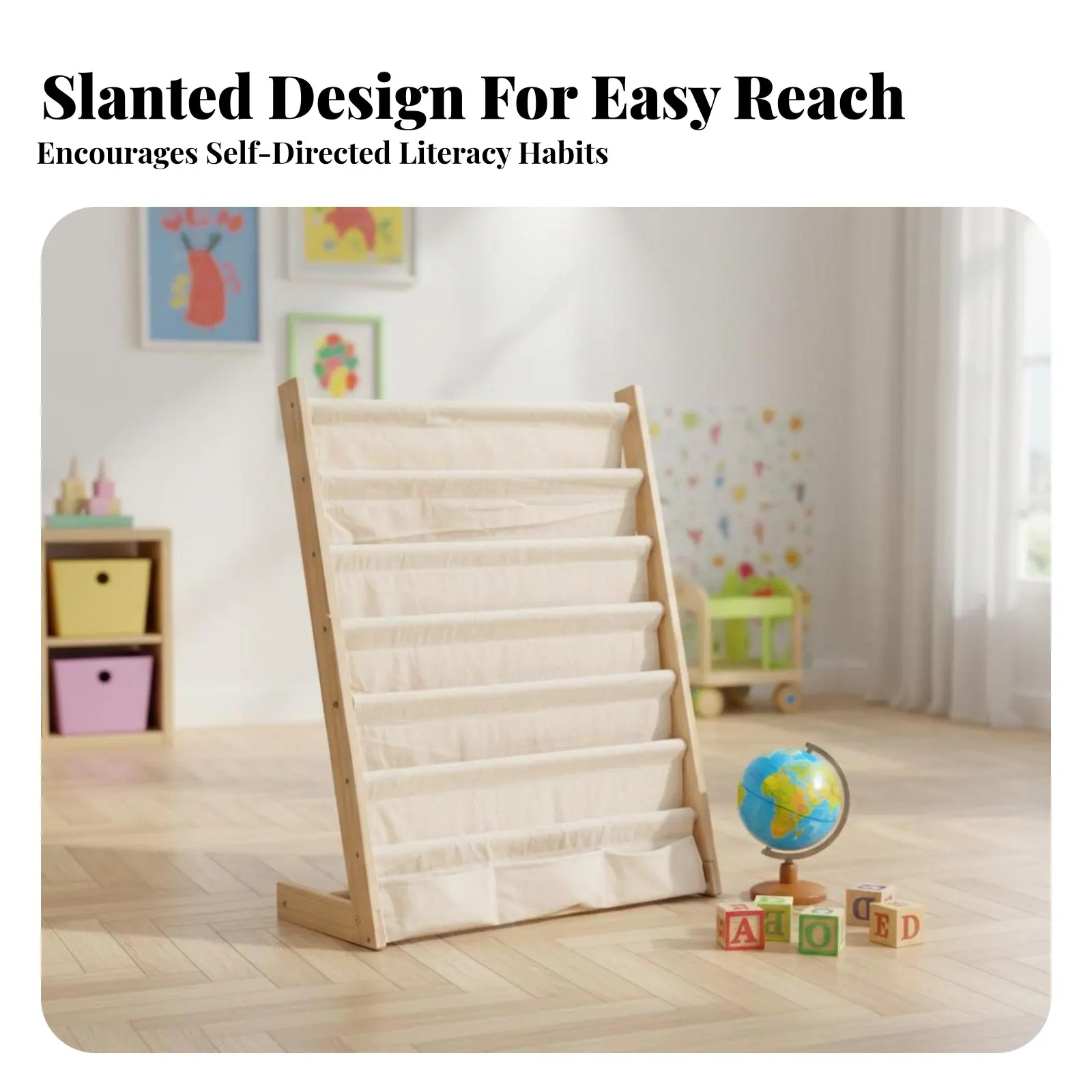 childrens-wooden-book-organizer-sturdy-wood-frame-young-child-book-display-wooden-nursery-book-organizer-preschooler-perfect