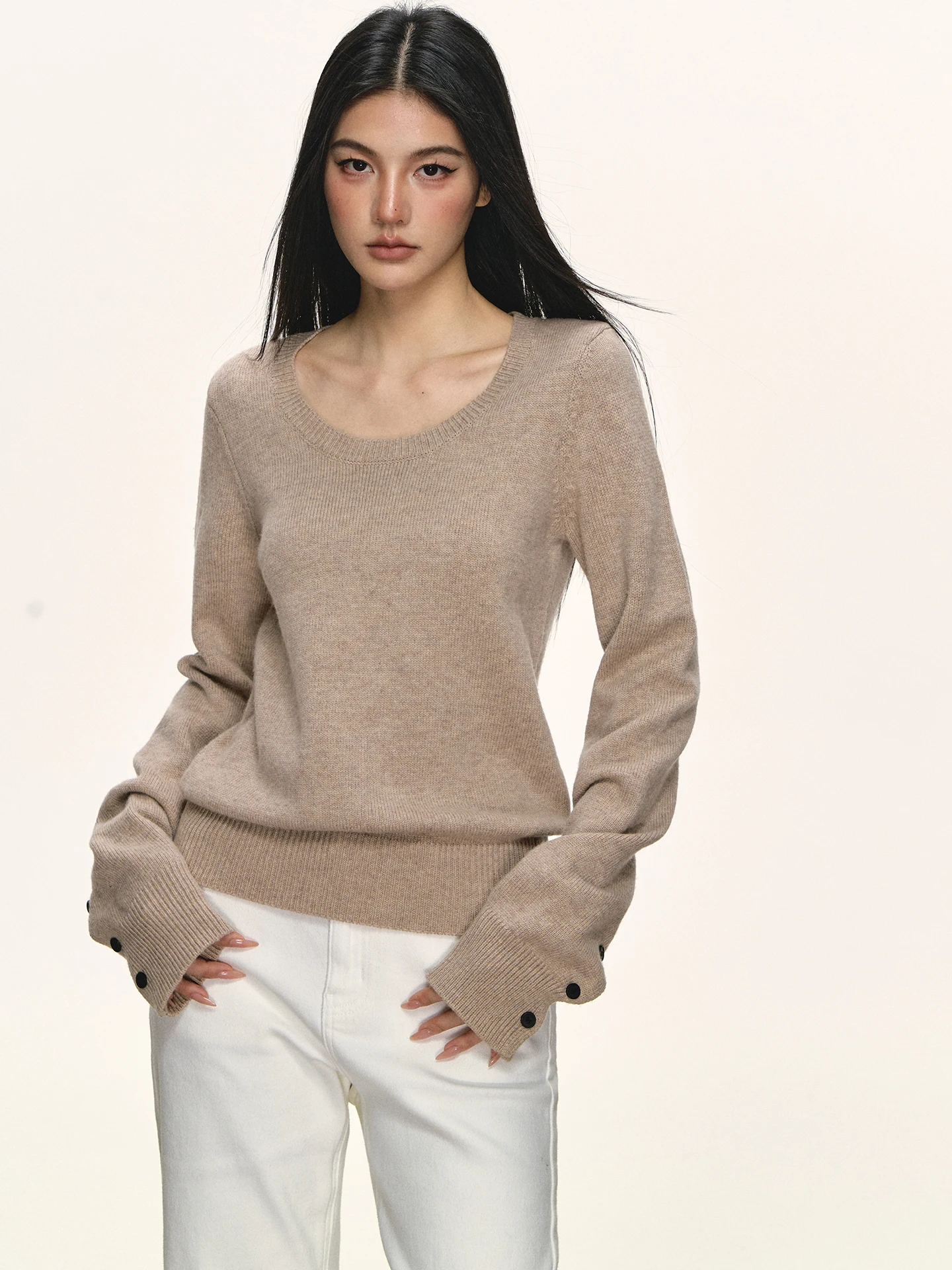 

Женский трикотажный топ Anna Aneae Camere из шерсти, повседневный, с круглым вырезом, облегающий, базовый, для осени и зимы, модный, удобный, для ношения под одеждой