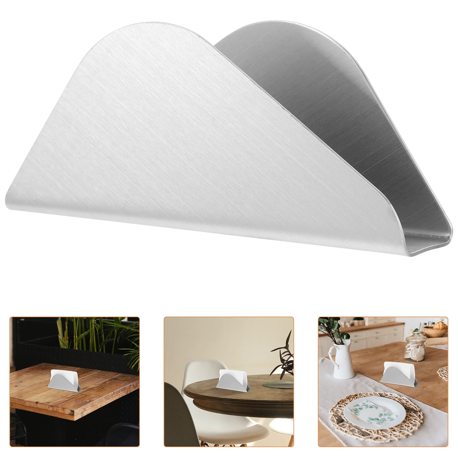 

Vertical Tissue Holder Metal Napkin Stand for Table Dining Kitchen Restaurant Cafe Office Decorative Storage Organizer