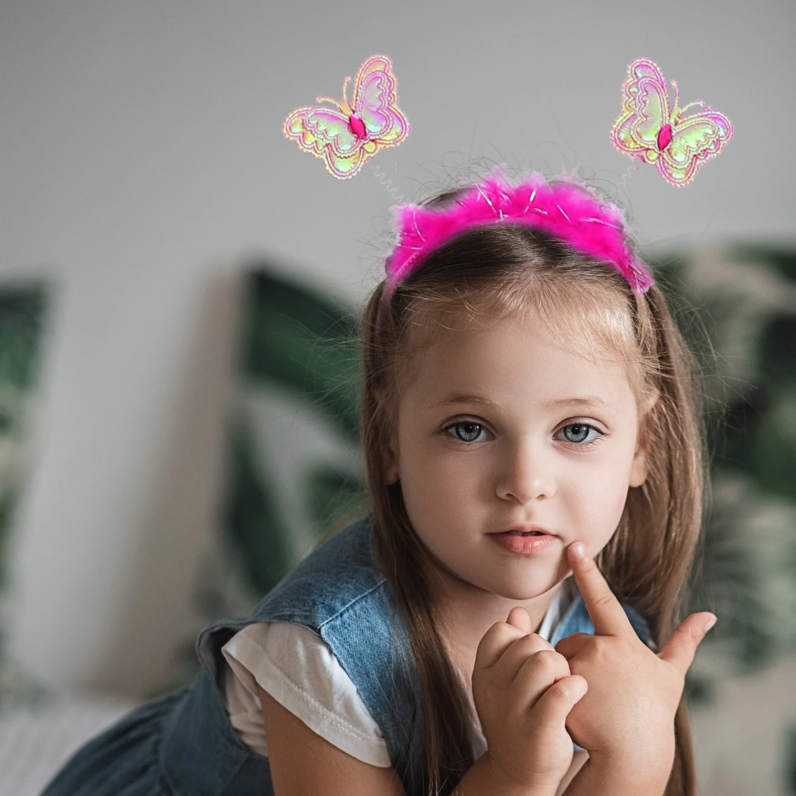 

Butterfly Wings Set Girls Fairy Wing Adjustable Strap Halloween Party Stage Performance Costume Accessories Bright Colors
