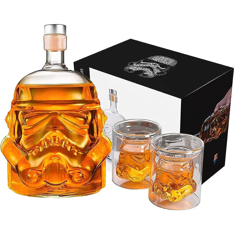 650ml Creative Storm Trooper Decanter White Soldier Glass Jug Liquor Bottle Whiskey Wine Brandy Scotch Bourbon Vodka Decanter