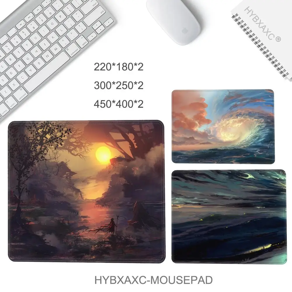 لوحة ماوس صغيرة للطاولة مضادة للانزلاق، وسادة مكتب، وسادة فاخرة لوسادات ماوس الكمبيوتر، ملحقات ماوس بسيطة لسطح المكتب #6