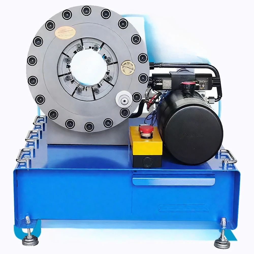 Hydraulic Portable Crimping Tool Battery Powered 12V/24V, Automatic Button-Controlled Machine, Ideal for up to 2 Inches.