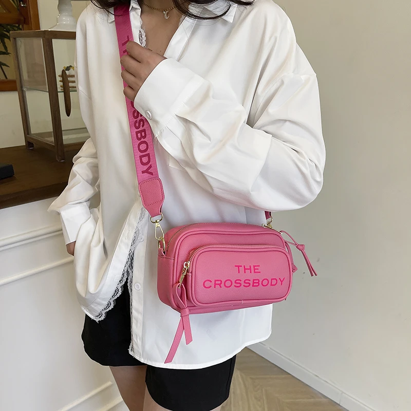 

New Trend Women's Zipper Crossbody Bag Fashion Chain Strap Shoulder Bag Classic Retro Leisure Handbag