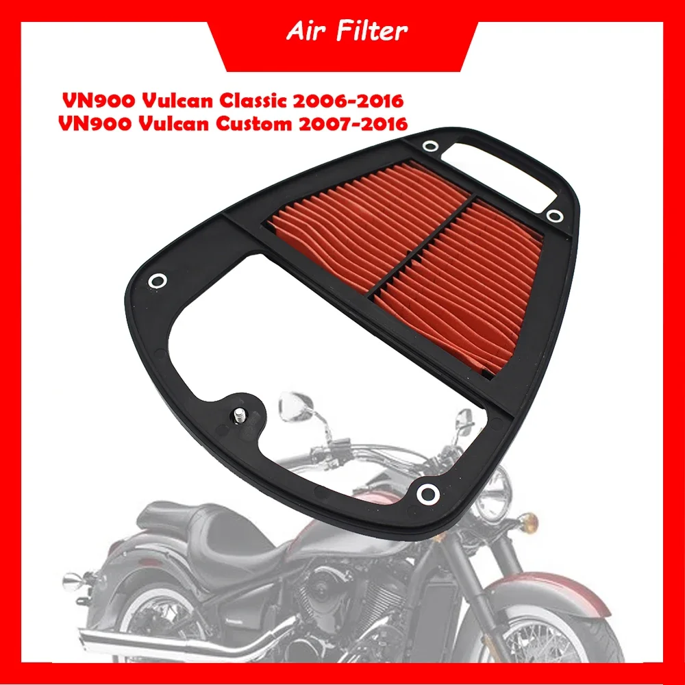 

Motorcycle Replacement Engine Air Filter Cleaner Air Intake Filter Element For Kawasaki VN900 Vulcan Classic Custom 2006-2016