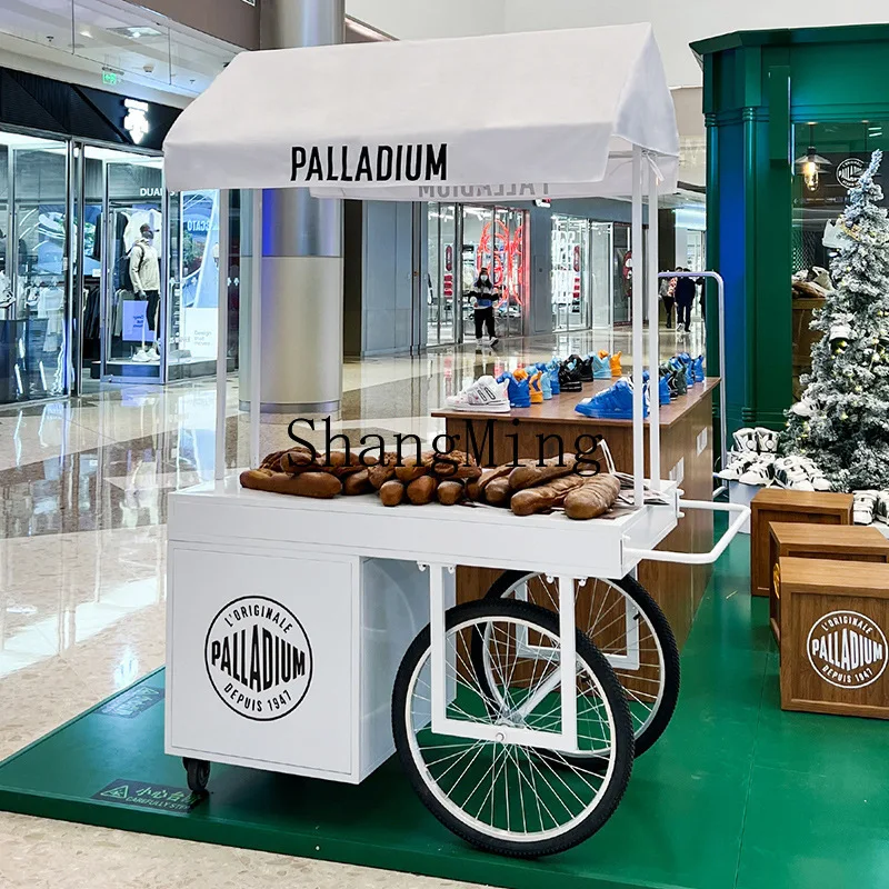 

CL multi-functional mobile dining car night market stall snack car milk tea coffee cart shop trolley