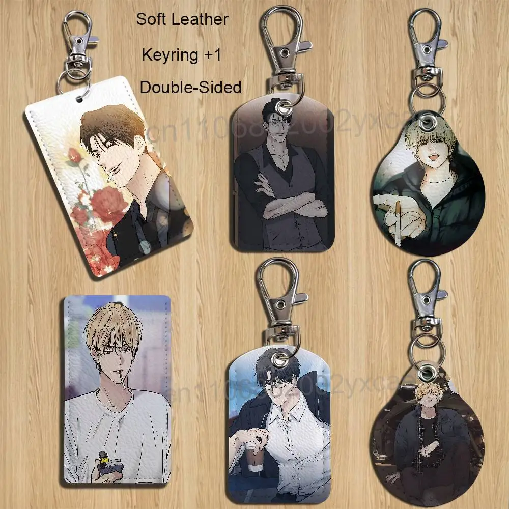 Comic strip Payback Card Holder Keychain Key Ring Door Lock Access Protective Case For Security Gift