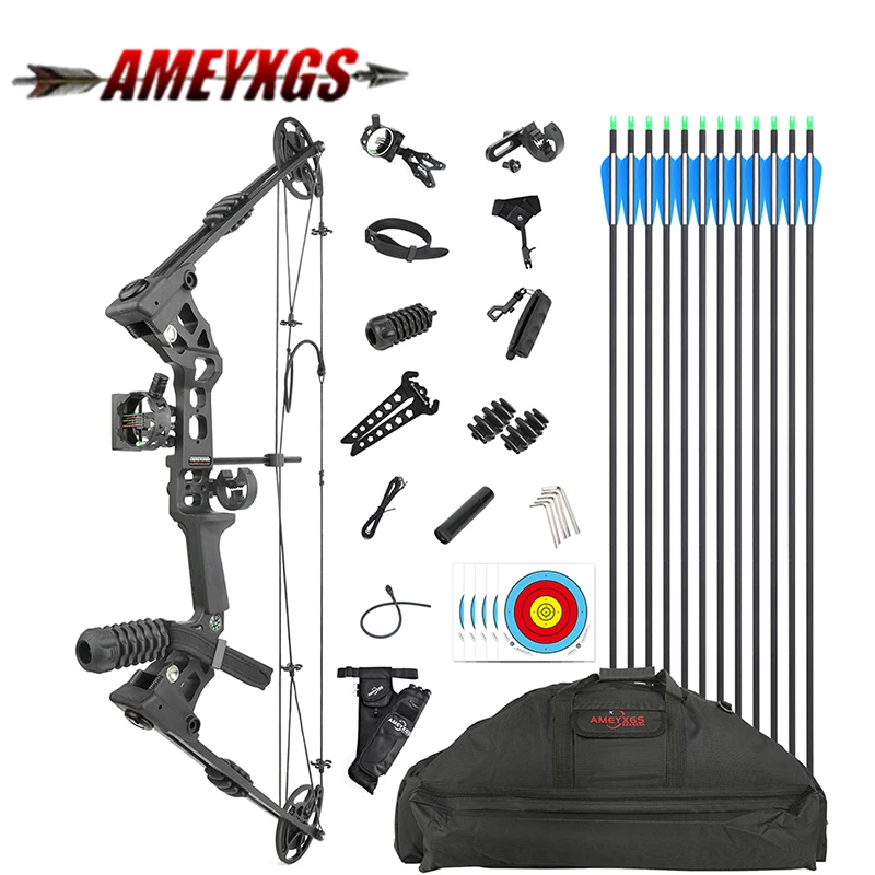 

Archery Dragon X8 Compound Bow 20-70lbs Adjustable IBO 320FPS Alloy Bow Riser Target Shooting Hunting Accessories