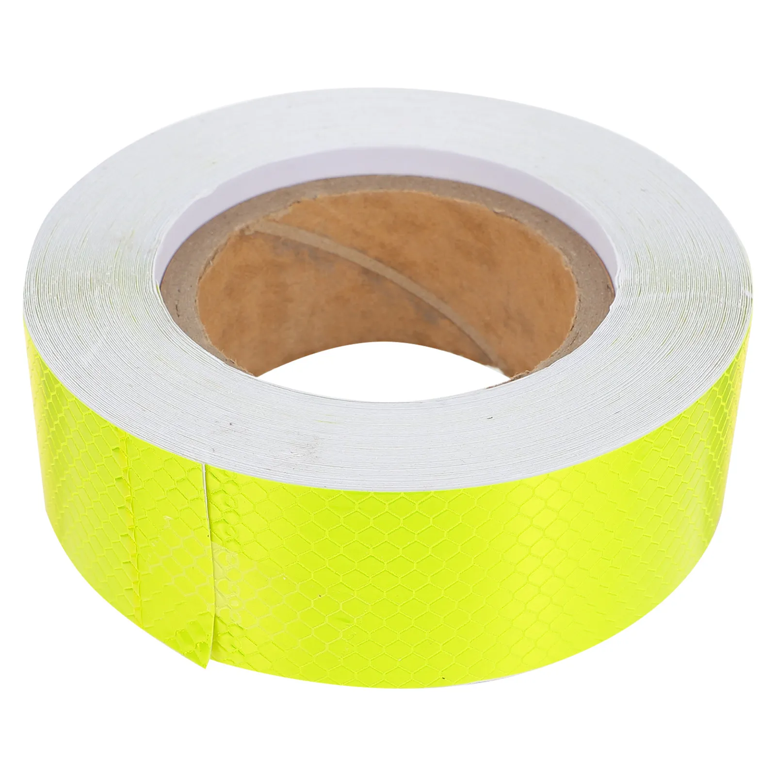 Solid Color Reflective Warning Tape with Hexagonal Honeycomb Prisms Night Fluorescent Luminous Safety Indicator Warning Tape