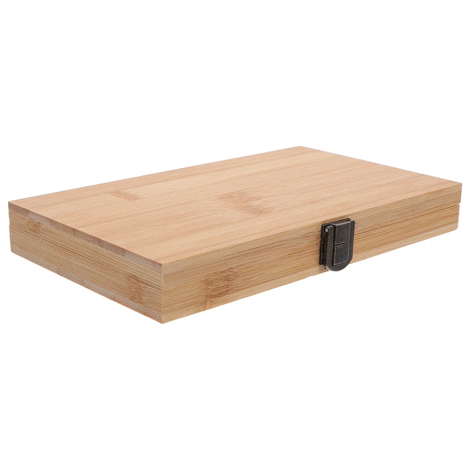 Acrylic Portable Organizer Grid Bamboo Watercolor Palette Paint Storage Box Compact Travel Half Pan Gouache Artists