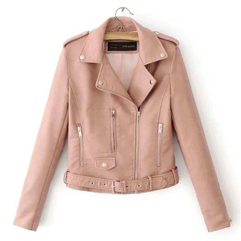 Explosions manteau en cuir femme 2025 printemps automne nouvelle veste en cuir de moto femmes vêtements de mode coréen dames survêtements