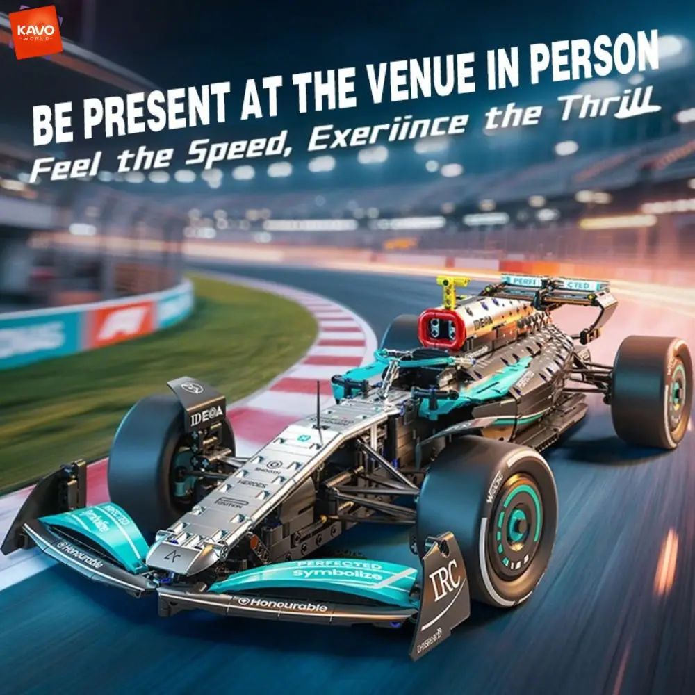 

KAVOWORLD 1764PCS Technic Racing Car Building Blocks 1:8 Sports Car Model Kit Challenging DIY Assembly Bricks for Children Kids