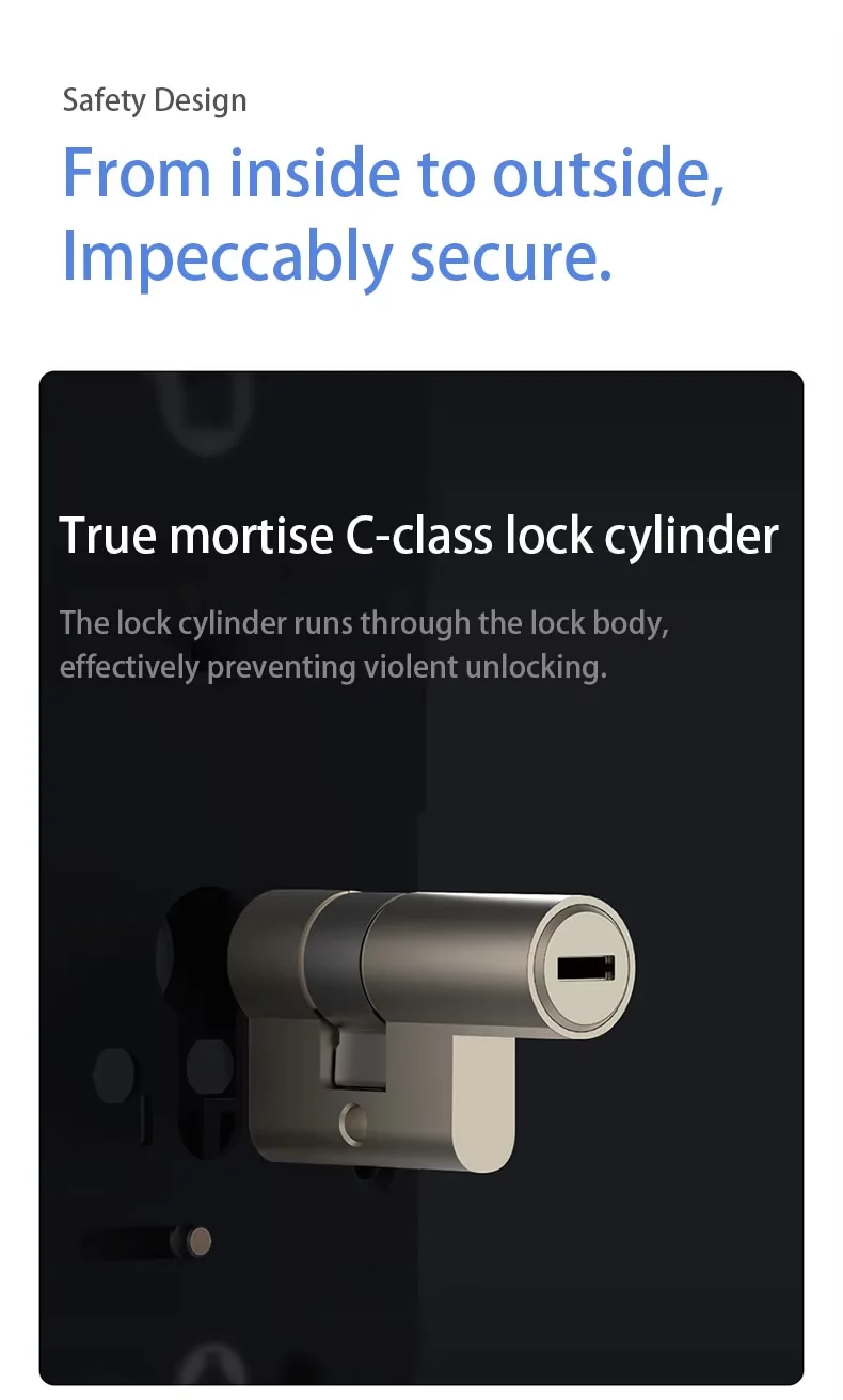 New Aqara A100 Pro Smart Door Lock Zigbee Bluetooth 5.0 NFC Card Lock A100Pro Smart Fingerprint Unlock Work with Apple Homekit