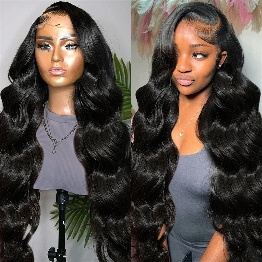 Transparent 13x4 13x6 Body Wave Lace Front Human Hair Wigs For Black Women 360 Full Lace Frontal Wig Pre Plucked With Baby Hair