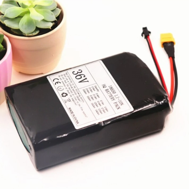 แบตเตอรี่ลิเธียมไอออน 10S2P 36V 7000mAh 18650 สำหรับมอเตอร์ไซค์และสกู๊ตเตอร์กำลังสูง 500W
