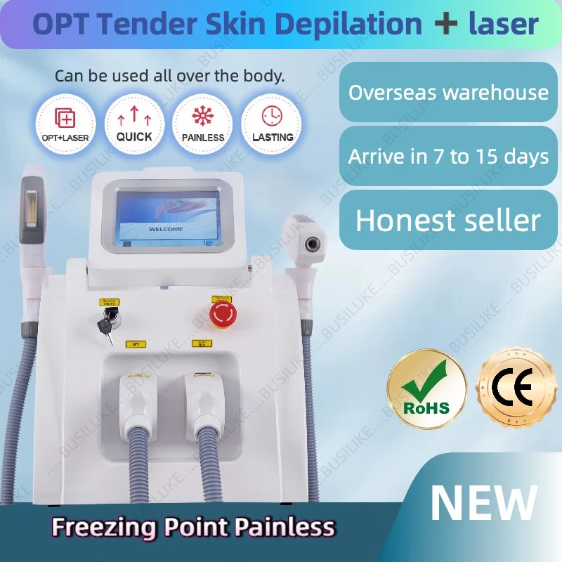 

2in1OPT IPL Nd YAG MultifunctionalLaser Machine Professional Hair And Tattoo Removal Equipment Picosecond Skin Rejuvenation
