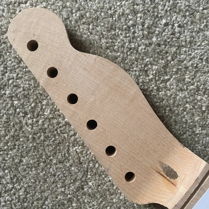 FN682 Natural Maple Semi Finishing TL Guitar Neck Custom Order 6 String Tele Model DIY Replace USE with Damages