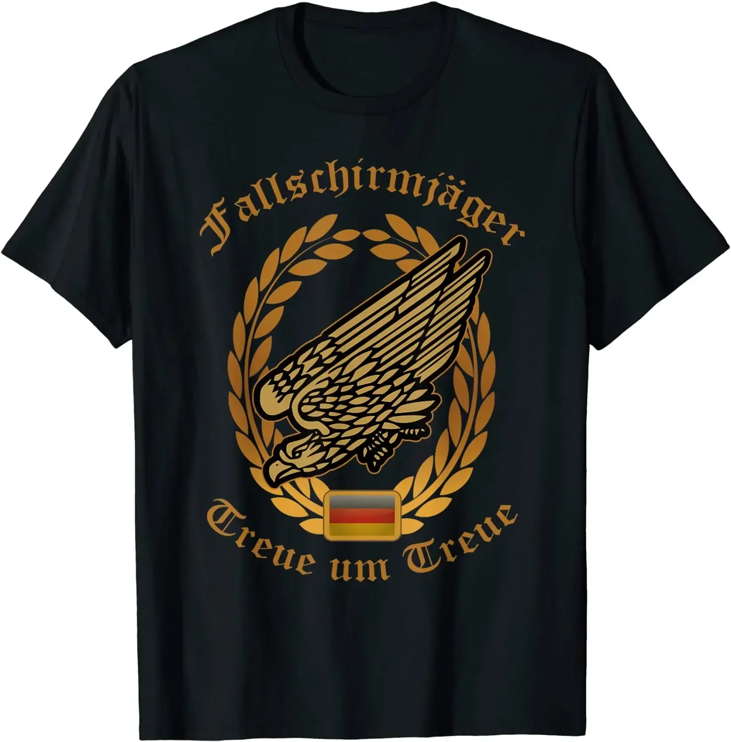 Faithful To Loyalty. Bundeswehr Paratroopers Soldier Gift T-Shirt 100% Cotton O-Neck Short Sleeve Summer Casual Mens T-shirt