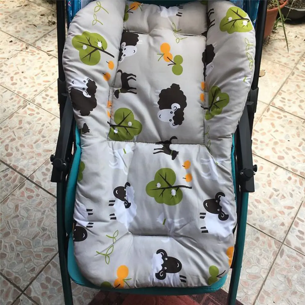 

Print Mattress Seat Cushion Cart Mat Liner Mat Cotton High Chair Stroller Mat Cotton Mat Stroller Accessories Stroller Cushion