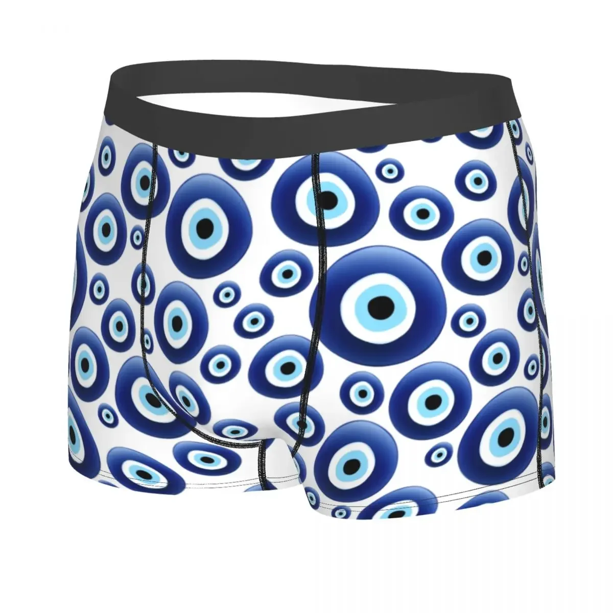 Cool Mediterranean Evil Eye Protection Boxers Shorts Panties Men's Underpants Breathable Turkish Tribes Amulet Briefs Underwear