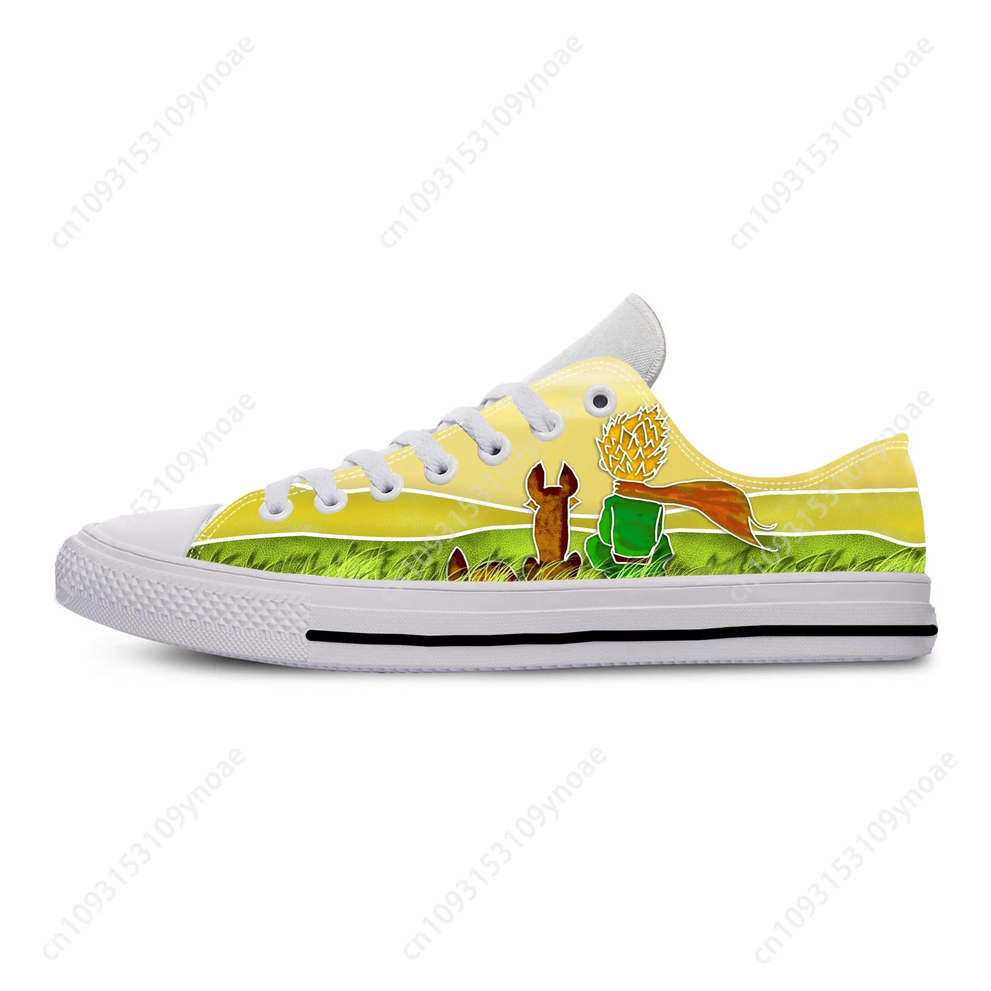 

Little Prince Anime Cartoon Manga Comic Cool Funny Casual Cloth Shoes Low Top Comfortable Breathable 3D Print Men Women Sneakers