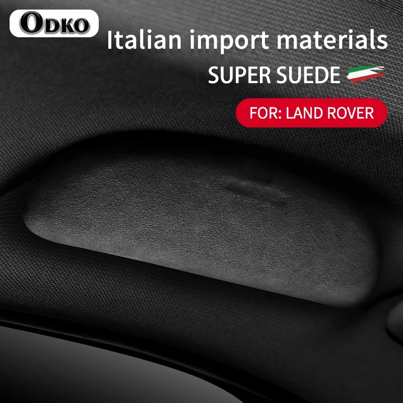 Super Wildleder Auto Dach Sonnenbrille Brillen Brillenetui Halter für Land Rover Range Rover Velar Discovery Freelander Aufbewahrungsbox