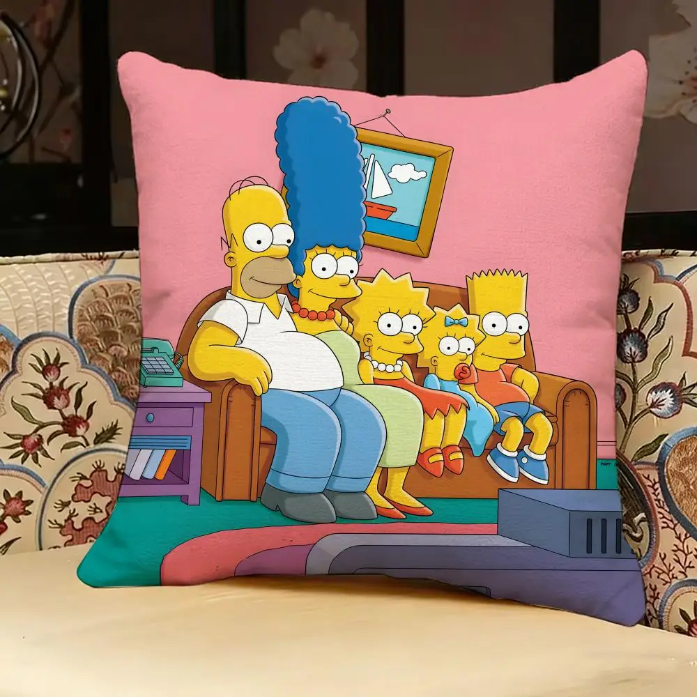 The S-Simpsons Anime-Kissenbezug, doppelseitig bedruckt, Sofakissen, Kopfteilkissen für Schlafzimmer – Detail 18